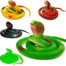 Simulação de cobra, brinquedo realista de borracha macia, adereços de jardim, piada, presente de novidade, brinquedo de piadas assustador para crianças 2024 - compre barato