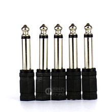 5Pcs 6.5mm Male to 3.5mm Female Conversion Plug Stereo Jack Audio Adapter Cable Connector For Microphone Karaoke Mixer Amplifier 2024 - buy cheap