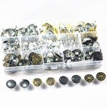 120sets/box 17MM Metal Round Bronze and GolJeans Buttons and Rivets Clothing Accessories Garment Decoration Button Drop Shipping 2024 - buy cheap