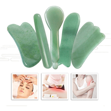 Natural Aventurine Jade Stone Guasha Massage Tool SPA Therapy Massager Scraping Board Antistress Body 2024 - buy cheap