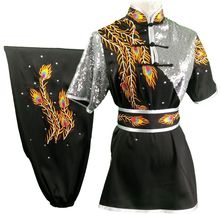 unisex children&adult Customize embroidery dragon phoenix wushu chang chuan clothing martial arts wu shu unifomrs kung fu suits 2024 - buy cheap