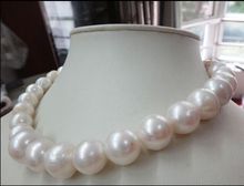 Collar de perlas blancas genuinas del Mar del Sur de Australia, 18 ", 12-15MM, envío gratis 2024 - compra barato
