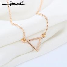 Cxwind Simple Design Chain Necklaces Geometric Triangle Pendant Necklace Delicate Triangle Chain Necklace for Women Gift 2024 - buy cheap