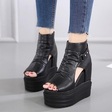 sandals women Summer shoes Woman wedges platform sandals Fashion Flange Rome sandals white black women shoes. 2024 - buy cheap