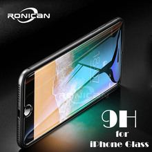 RONICAN закаленное стекло для iPhone 7 8 6 6s стекло для iPhone X XR XS MAX Защита экрана для iPhone x xs max 7 6s 8 Plus X пленка 2024 - купить недорого