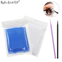 300Pcs/Pack Disposable Makeup Brushes Individual Lash Removing Tools Swab Micro brushes Eyelash Extension Tools 2024 - buy cheap