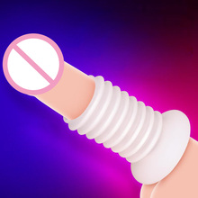 Reusable Penis ExtenderTime Delay Collars Penis Ring Masturbator Waterproof Cock Rings Erotic Adult Sex Toys 2024 - buy cheap