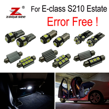 Kit de lâmpadas led para mapa interno de carros mercedes, mercedes-benz e class s210 estate wagon e420 e320 (2007-2012), 17 peças 2024 - compre barato