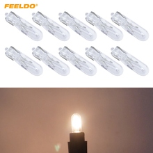 FEELDO 100PcsCar T5 Wedge 12V 1.2W Halogen Bulb External Halogen Lamp Replacement Dashboard Bulb Light 2024 - buy cheap