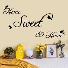 Hot English Stickers Home house Sweet Decor Wall Stickers DIY Removable Art Vinyl Wall Sticker Adhesivos De Pared Decoracion 2024 - buy cheap