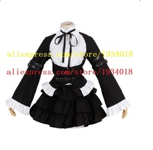 Anime Fairy Tail Erza Scarlet Black Maid Lolita vestido, disfraz de Cosplay, ropa de Navidad 2024 - compra barato