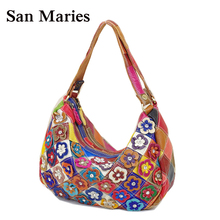 San maries bolsa feminina de couro, marca de moda, designer, ombro, carteiro, frete grátis, promoção 2024 - compre barato