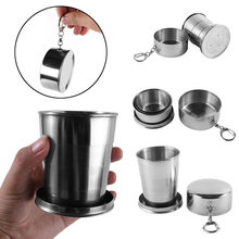 Mini Stainless Steel Wine Glasses Portable Outdoor Camping Picnic Travel Folding Collapsible Metal Drinking Cups Telescopic Mug 2024 - buy cheap