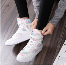 SLYXSH Women canvas shoes for 2018 spring and autumn female High-top 4 colors classic casual shoes footwear size 35-40 2024 - buy cheap