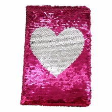 1 Pc Exquisite Heart-shaped Notebook Sequins Double-sided Lovely Creative Notebook A5 Student School Writing Notebook 2024 - buy cheap