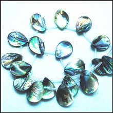 20PCS Saltwater abalone shell beads for necklace making beads teardrop shape size 15x20m natural abalone shell new arrived 2024 - buy cheap