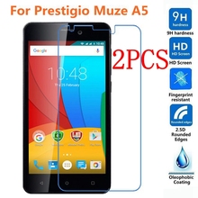 2 piezas de vidrio templado de pegamento completo para Prestige Muze A5 Protector de pantalla endurecido película protectora para vidrio PSP5502 5502 DUO 2024 - compra barato