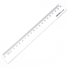 Deli Plastic Ruler 20cm Transparent Straight Ruler Measuring Scale Art Accessories Tool Stationery Sotre Office School Supplies 2024 - buy cheap