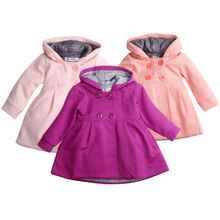2019 New Hot Sale Latest Baby Girl Hooded Trench Coat Winter Windbreaker Parka Jacket Kids Outerwear 2024 - buy cheap