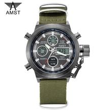 AMST Watches Men Fashion Casual Quartz Watch Double Display Sports Waterproof Digital Wrist watch Relogio Masculino Clock 2024 - buy cheap