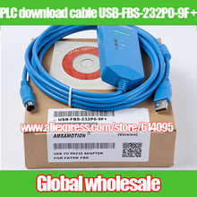 1pcs FATEK PLC download cable USB-FBS-232P0-9F + / PLC programming cable USB TO RS232 ADAPTER for FATEK FBS 2024 - buy cheap