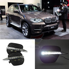 New LED Daytime Running Light For BMW X5 E70 Driving Fog Lamp DRL 2011 2012 2013 2024 - buy cheap