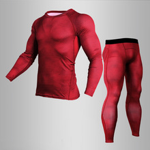 New MMA 3D Printed Thermal Underwear Men Compression  Thermal Long Sleeve T Shirt Mens Fitness Bodybuilding Skin Tight 2024 - buy cheap