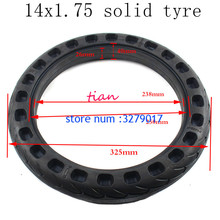 2019 Hot sale Good quality 14 inch lithium tram bicycle tyre 14x1.75 bicycle electric bicycle explosion-proof solid tire 2024 - buy cheap