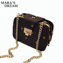 Mara's Dream 2021 Новая модная женская сумка через плечо на цепочке с ремешком и клапаном сумки-мессенджеры дизайнерские сумки клатч с металлической пряжкой 2024 - купить недорого