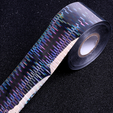 100m*4cm 1 Roll Laser Silver Nail Foil Set Laser Nail Art Beauty Decorations Women DIY Nail Wrap Nail Sticker 2024 - buy cheap