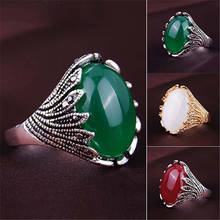 Men's Women's  Rhinestones Opal Vintage Finger Stone Ring 2024 - buy cheap