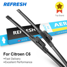 REFRESH Wiper Blades for Citroen C6 Fit Side Pin Arms 2005 2006 2007 2008 2009 2010 2011 2012 2013 2024 - buy cheap