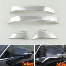 BBQ@FUKA Chrome Side Mirror Cover Fit For Cadillac XT5 2016 2017 Car Rearview Cover Trim Strip 4pcs 2024 - buy cheap