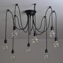 Antique Classic Ajustable DIY Ceiling Spider Lamp Light Retro Chandelier Edison Pedant Chandelier Dining Lamp 2024 - buy cheap