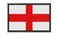 Английские 3-дюймовые широкие патчи с вышивкой в виде флага для Красного Креста/Патчи на одежду/термонаклейки 2024 - купить недорого