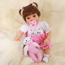 22inch Newborn Reborn Baby Dolls Silicone Cute Soft Babies Doll For Girls Princess Kid Fashion Bebe Reborn Dolls 50cm 2024 - buy cheap