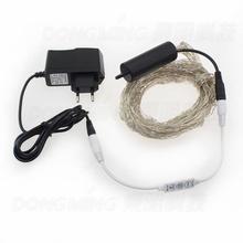 12V 360led con conector DC luces de cadena led luces impermeables de Navidad cable adaptador plateado con controlador led Luz de hadas 2024 - compra barato