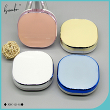 Lymouko capa de lentes de contato feminina, superfície suave e luxuosa em cores mistas, com estojo para lentes de contato espelhadas, kit de presente, caixa de suporte 2024 - compre barato