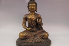 Tibet Buddhism Fane classical Copper Bronze Shakyamuni Tathagata Buddha Statue 2024 - buy cheap
