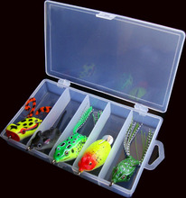 5PCS Mix Fish Fishing soft frog lure lures Bait Tackle box 14g 2024 - buy cheap