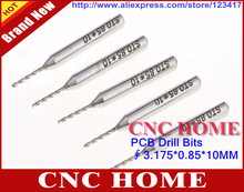 Brocas de placa de circuito de impressão pcb, brocas de perfuração cnc, brocas de carboneto de importação pcb dremel de 10 tamanhos 3.175*0.85*10mm 2024 - compre barato