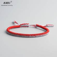 AMIU Tibetan Buddhist Lucky Charm Tibetan Bracelets & Bangles For Women Men Handmade Knots Mix Rope Christmas Gift Bracelet 2024 - buy cheap