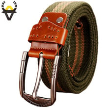 Cinturón de estilo militar para hombre, cinturón de estilo militar de alta calidad con hebilla de pin militar, Correa informal para pantalones vaqueros, ancho de 3,8 cm 2024 - compra barato