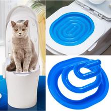 Plastic Cat Toilet Training Kit Litter Box Puppy Cat Litter Mat Cat Toilet Trainer Toilet Pet Cleaning Cat Training Products 2024 - buy cheap