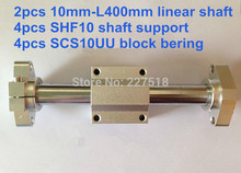 Eje redondo lineal, soporte de eje SHF10 + 4 Uds. SCS10UU bloque bering, 10mm-400mm, 2 uds. 2024 - compra barato