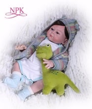 NPK 19 Inch  full body silicone Reborn Baby Doll Touch Real fashion gifts toys Baby Doll New Designed Xmas Gifts hot sale 2024 - buy cheap