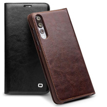Ultrathin Genuine Leather Flip Case For Huawei P20 Pro Business Style Pure Handmade Bag Phone Cover For Huawei P9 P10 Plus 2024 - buy cheap
