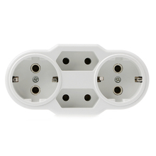 EU Type Conversion Plug 1 TO 4 Way EU Standard Power Adapter Socket Travel Plugs 2024 - buy cheap