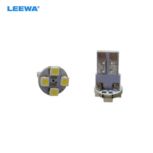 LEEWA 5 piezas coche T10 W5W 4 LED SMD 1210/3528 de la cola A bombilla de luz blanco 12 V 12 V # CA1640 2024 - compra barato