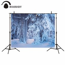 Allenjoy фон для фотосъемки Дерево Снег Зима кедр жизнь надеюсь профессиональная Фестивальная камера Фотофон 2024 - купить недорого